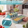 3/2Pcs 2/4/6Grid Silicone Freezer Mold with Lid Refrigerated Food Storage Box Food Box Ice Tray Mold Ice Box Fresh-keeping Box