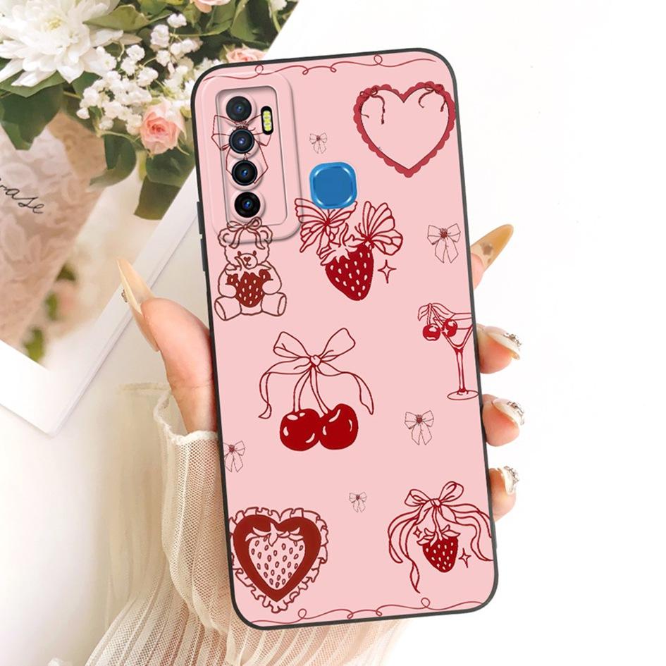 For Infinix Note 7 Lite Case X656 Popular Floral TPU Cover Soft Silicone Phone Cases For Infinix Hot 9 Pro Funda Hot9 Play Shell