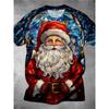T-shirt da uomo a maniche corte con girocollo e stampa 3D, taglie forti, T-shirt casual estiva