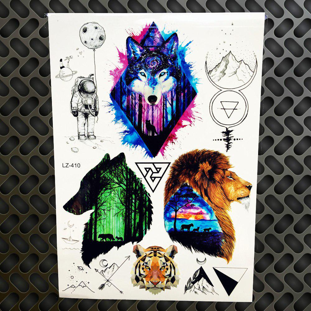 1PC Design Sexy Mask Temporary Tattoo Sticker Men Black Body Art Arm Waterproof