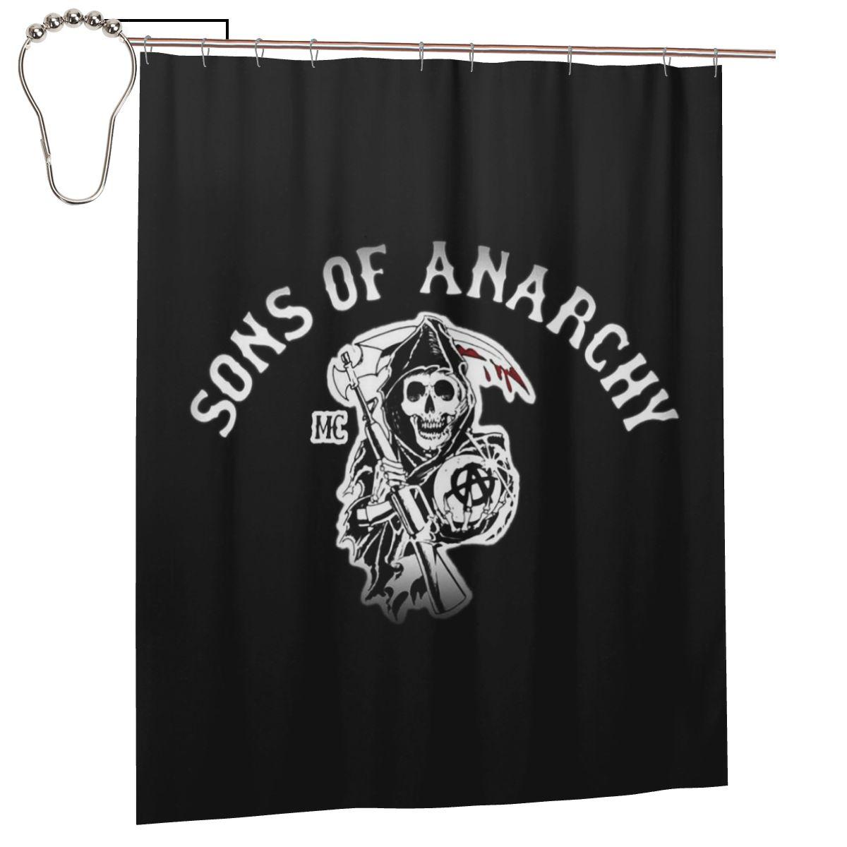 

Sons Of Anarchy Samcro Whiskey Shower Curtain Bathroom Polyester Waterproof Bath Curtains With Hooks W60H190(CM)-1 Pcs