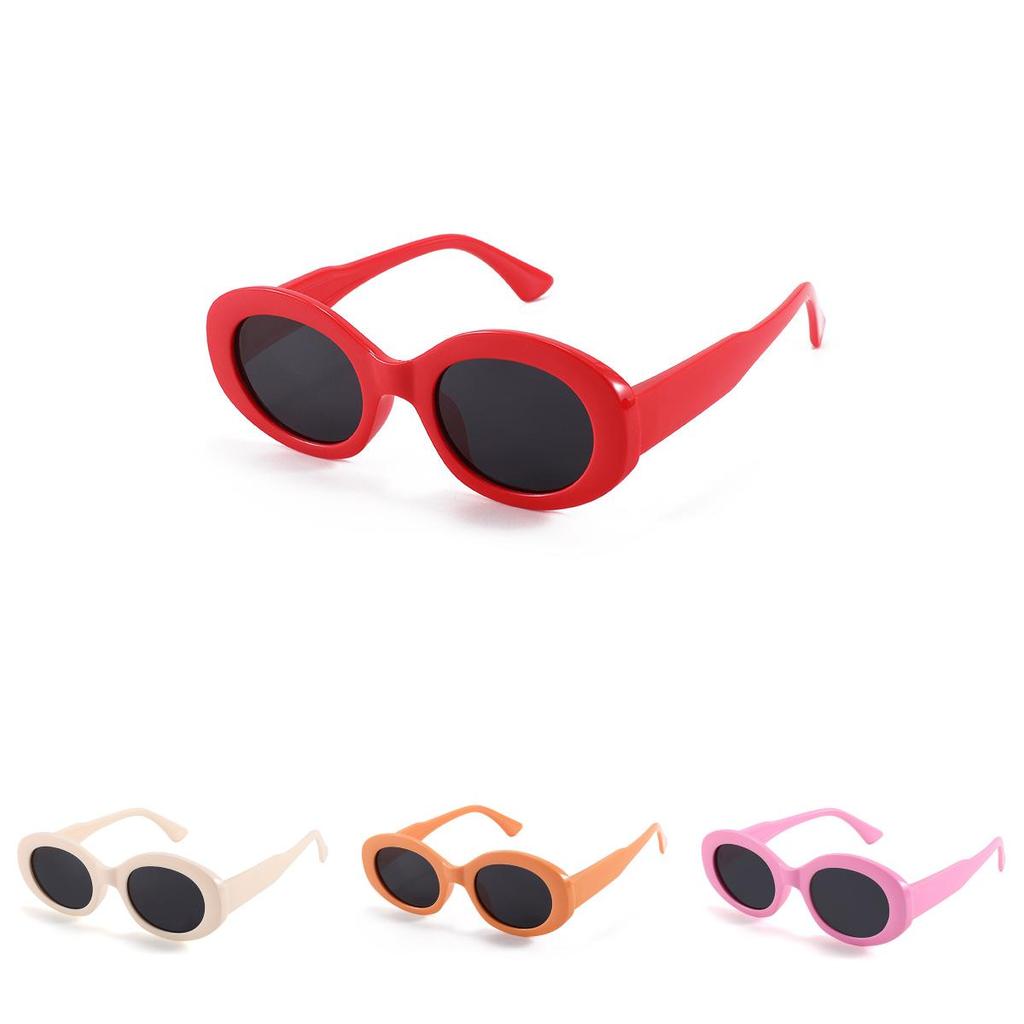 Stylish Polarized Childrens Sunglasses Oval Frame Summer Outdoor Uv Protection
