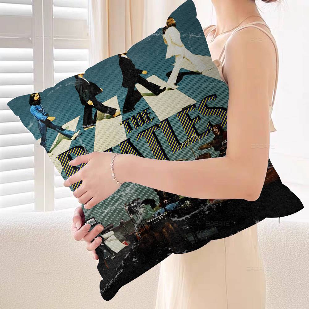 

The Beatles Band pillow cover sofa cushion cover home room decoration children gift 12x12Inch