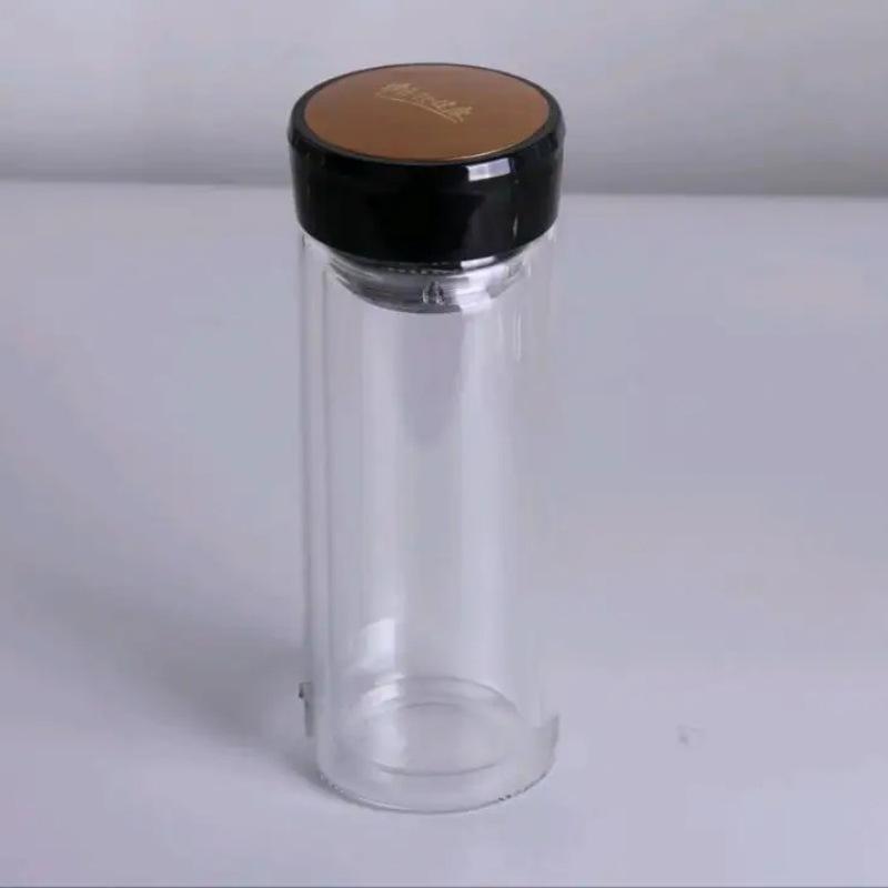 Tianyi Double-Layer Glass Tea Cup with Logo and High Borosilicate Design