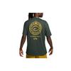 Nike Air Max 90 Letter Embroidery Casual Pullover Short Sleeve T-Shirt Men Tops Midnight-Green HF4475-341