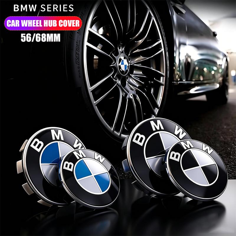 4Pcs 56MM/68MM Car Styling Wheel Center Cap Hub Cover Badge Accessories For BMW G30 G32 G01 G26 G23 G05 F40 G02 G06 G07 /Sticker