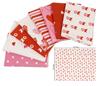 Soimoi 8 Pc Fat Quarter Bundle-  Valentine Love Theme  Print 18"x 22"  DIY Patchwork-  100  Cotton  Pre-Cut Quilting Fabric Pink-White &