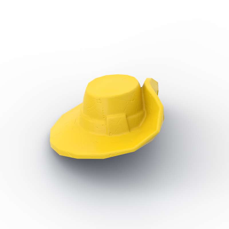 MOC 10PCS 93554 Western Cowboy Hat Building Block Part Kit Curled Brim Helmet Bricks Assemble DIY Toy For Children Birthday Gift