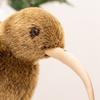 Cute Cartoon Kiwi Bird Plush Toy Fluffy Brown Feathers Kawaii New Zealand Plushie Adorable Flightless Bird Gift for Kids Animal