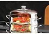 304 Stainless Steel Energy-Saving 4-Layer No-Flavor-Transfer Induction Steamer