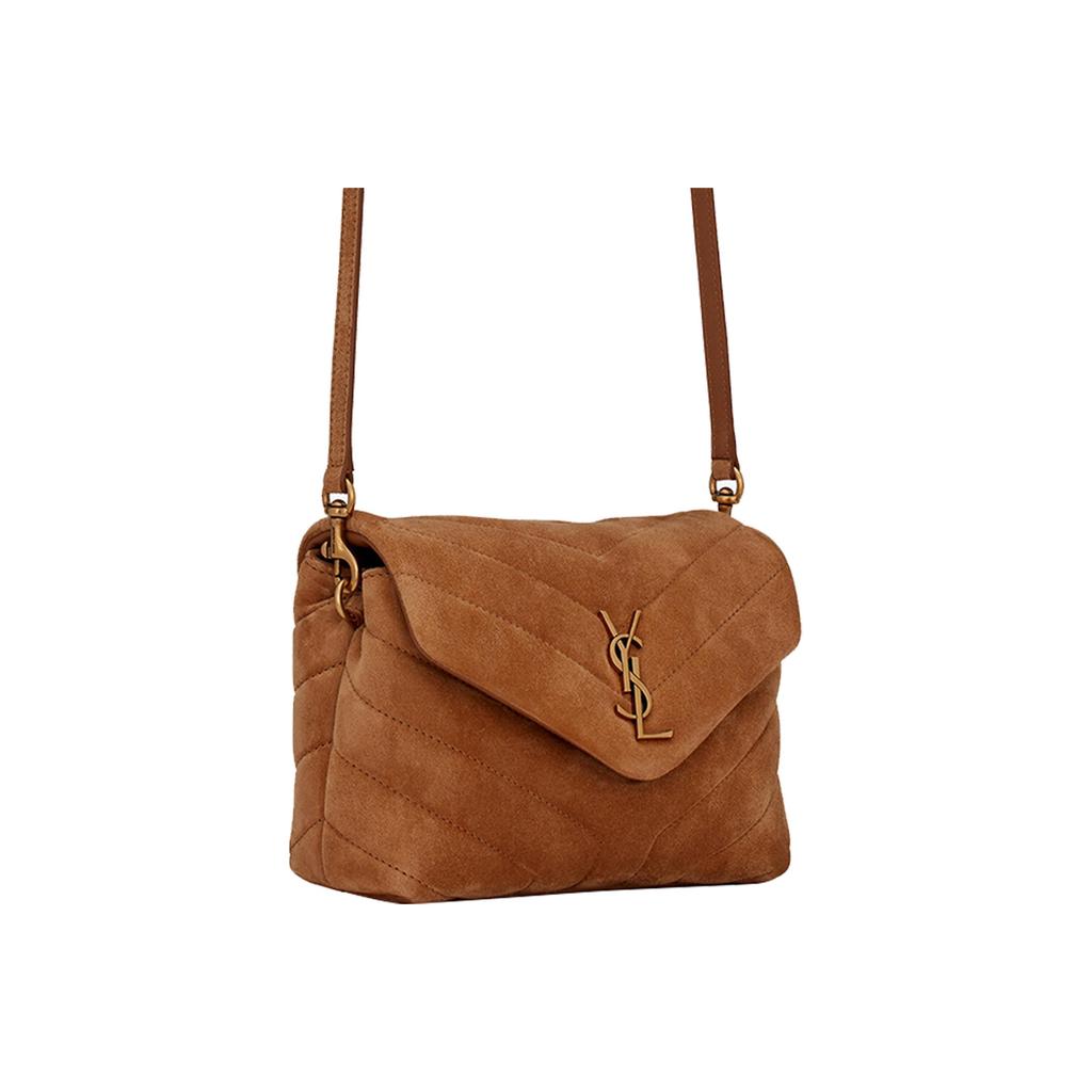 Saint Laurent Loulou Toy Logo Flap Quilted Leather Shoulder Bag Mini Women Shoulder Bag Cinnamon 678401-1U837-7761