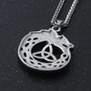 Nový prívesok z nehrdzavejúcej ocele Nordický keltský uzol Zviera Vikinský a vlčí prívesok pre mužov Amulet Šperky