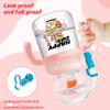 300ML Baby Drinking Cup Feeding Bottle With Straw Cute Whale Squirt Water Cup Drinking Milk Water Bottle with Handle Leakproof