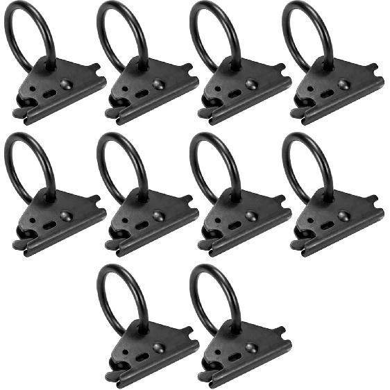 10-Pack Heavy Duty Steel E-Track O-Rings Tie-Down Anchors, for Trailers, Trucks, E Track Accessories 10pcs