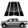 4PCS For 2007- Toyota Tundra Black Pillar Posts Cover Door Trim Window Decal