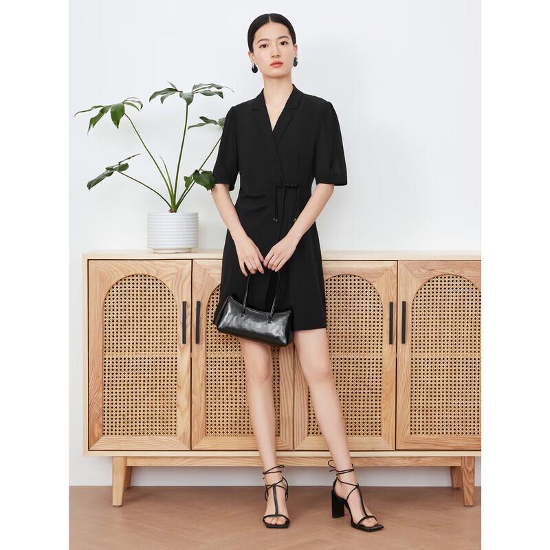 

Jiuzi Annakou Women s New Chinese Style Commuter 3/4 Sleeve Short Suit Dress XL