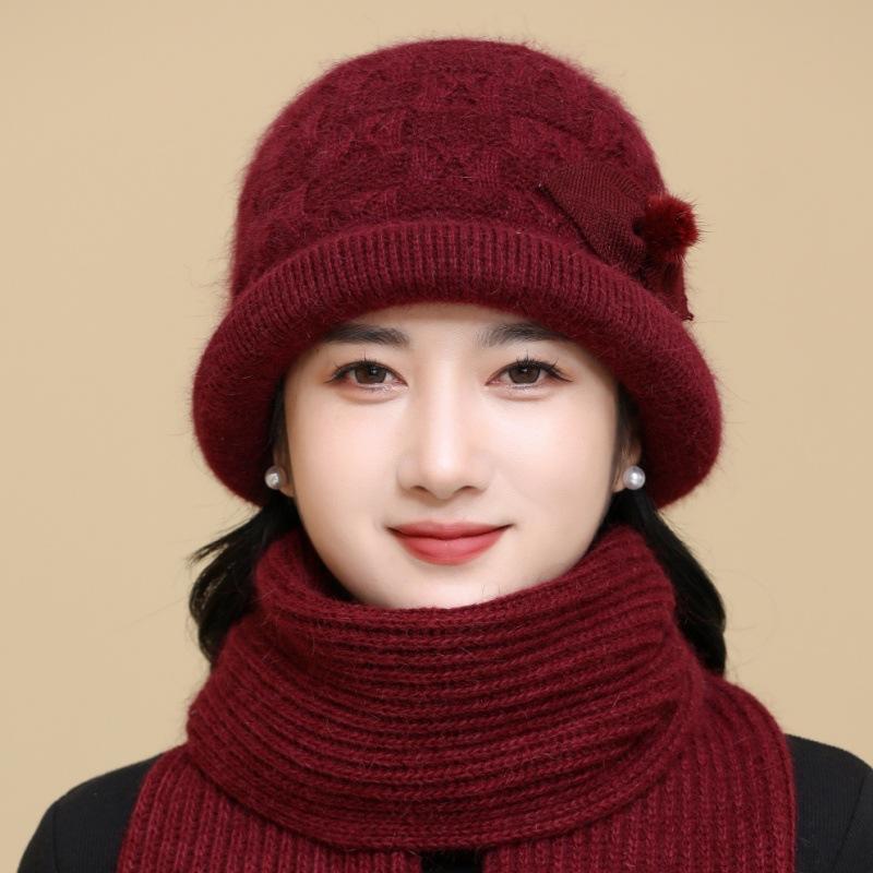 Cozy & Chic Women's Fleece-Lined Bucket Hat with Pom-Poms - Warm, Thick Cotton Fisherman Cap for Autumn & Winter, Perfect for Cycling & Outdoor