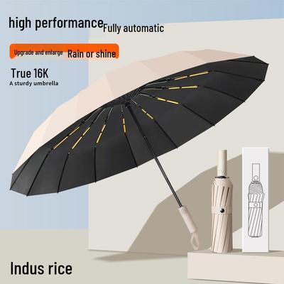 Men's Large 144-Rib Automatic Umbrella with Sun Protection and Custom Logo
