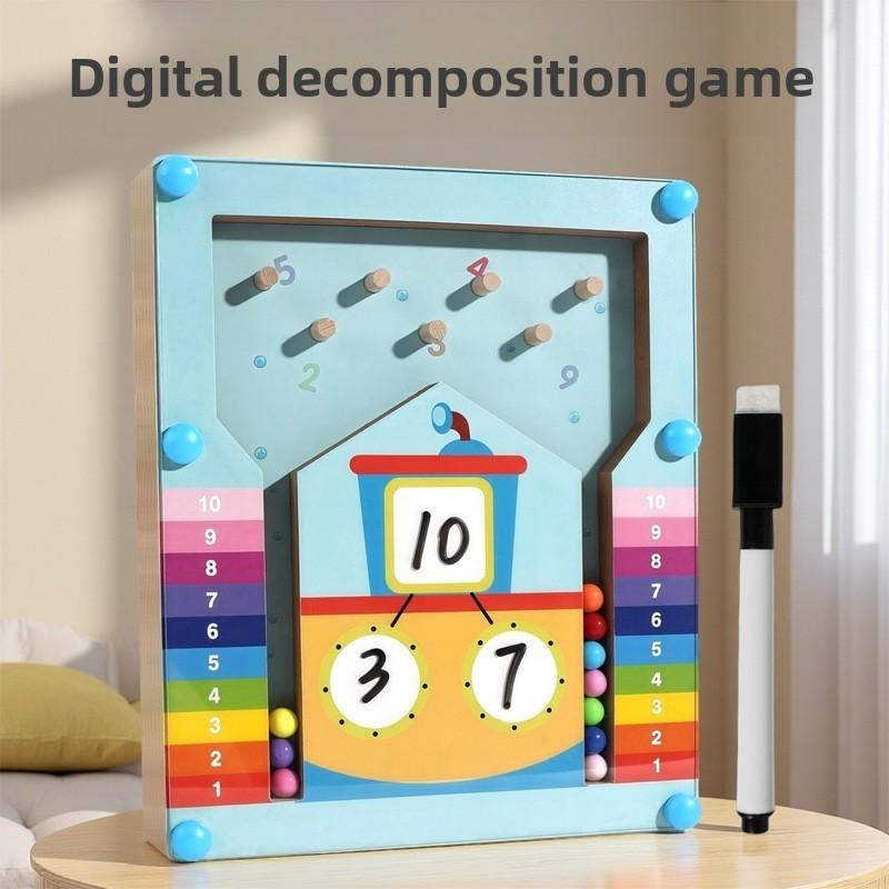 Kids Numerical Wooden Decomposition Ball For Early Math Skills And Classroom Use