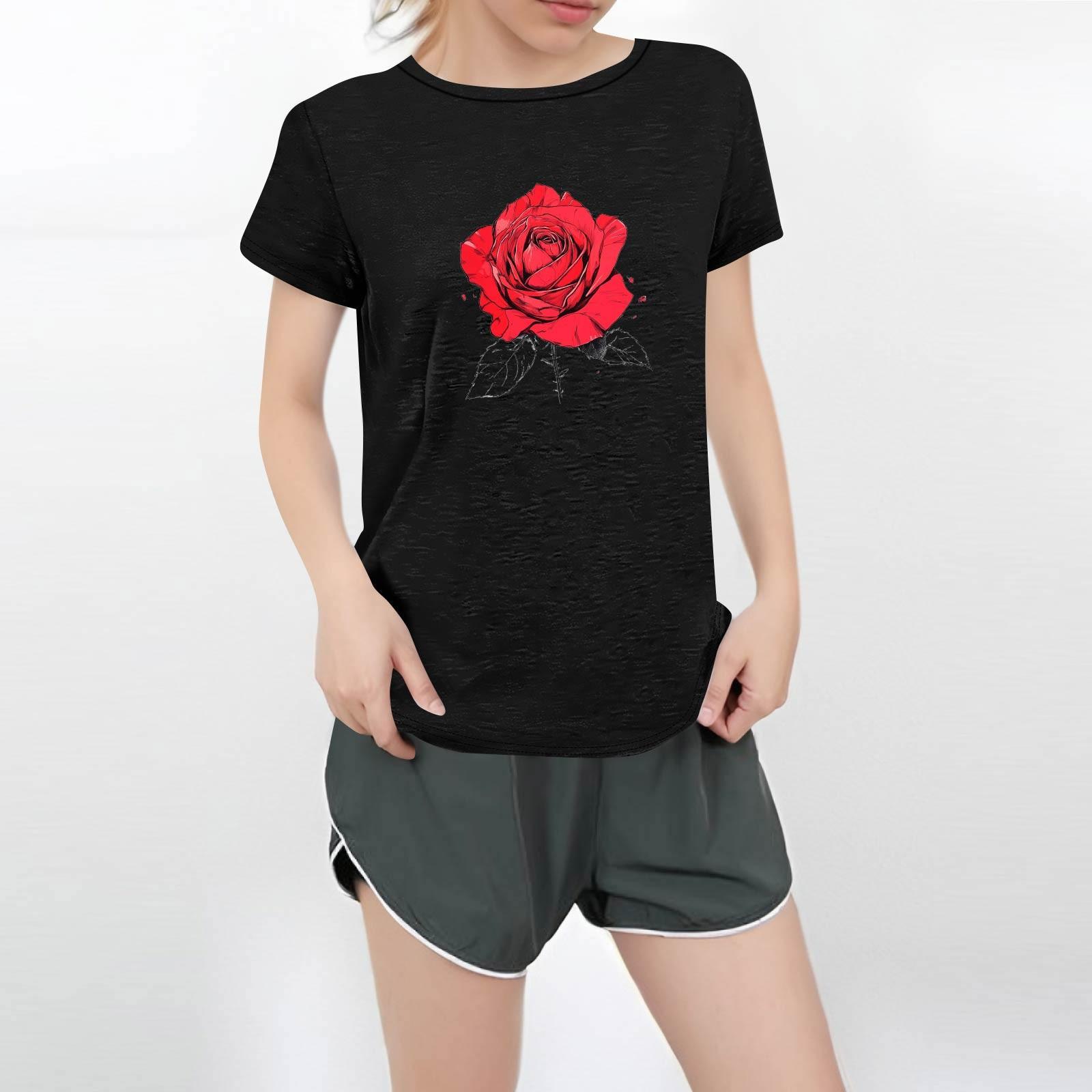 

Женская повседневная футболка с круглым вырезом и короткими рукавами с принтом XXXXXL чёрный