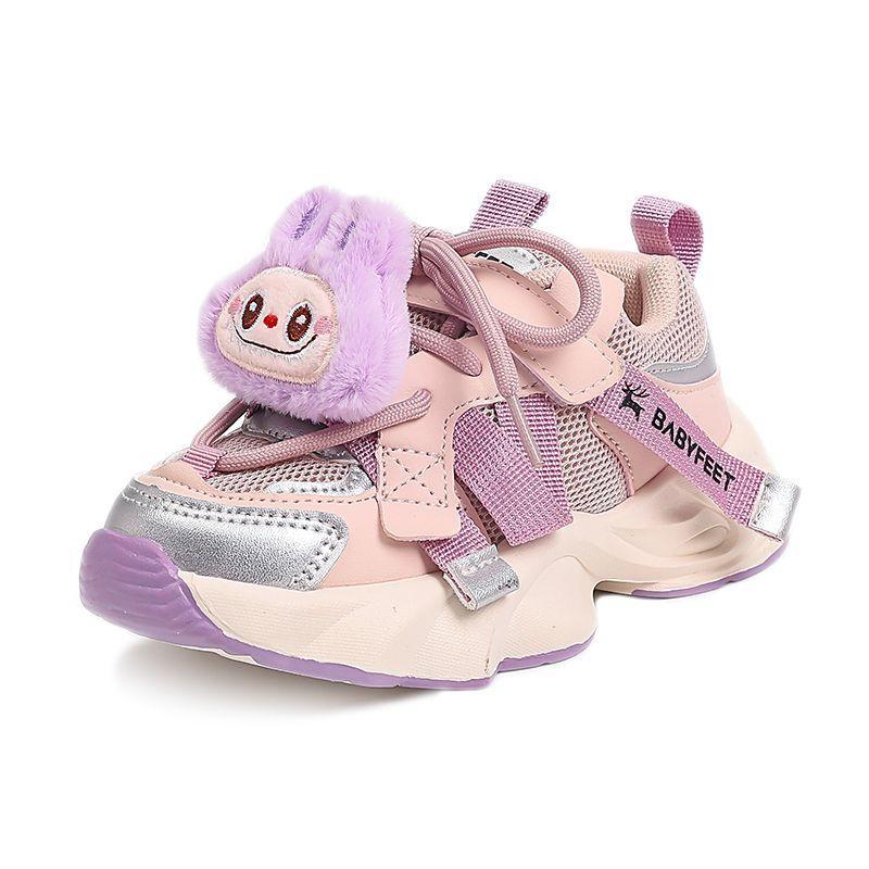 

Милые кроссовки для девочек, осенние детские дышащие ультралегкие спортивные туфли 31