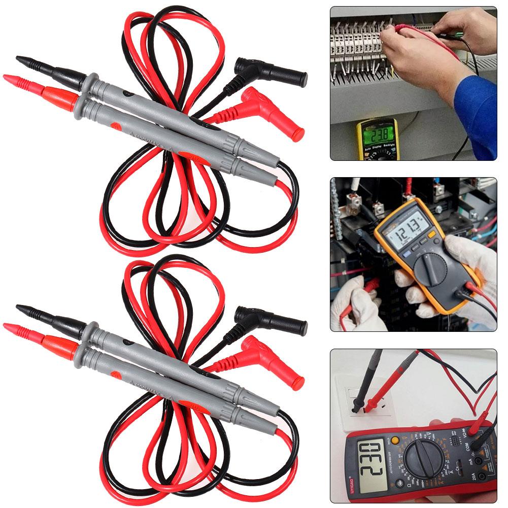 

2 Stück 20 A Universal-Sondenmessleitungen für Multimeter-Messgeräte mit Alligat
