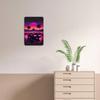 Retro Synthwave Car Sunset Metal Tin Sign Vintage Vaporwave Wall Art Unframed Man Cave Decor 8x12 Inch