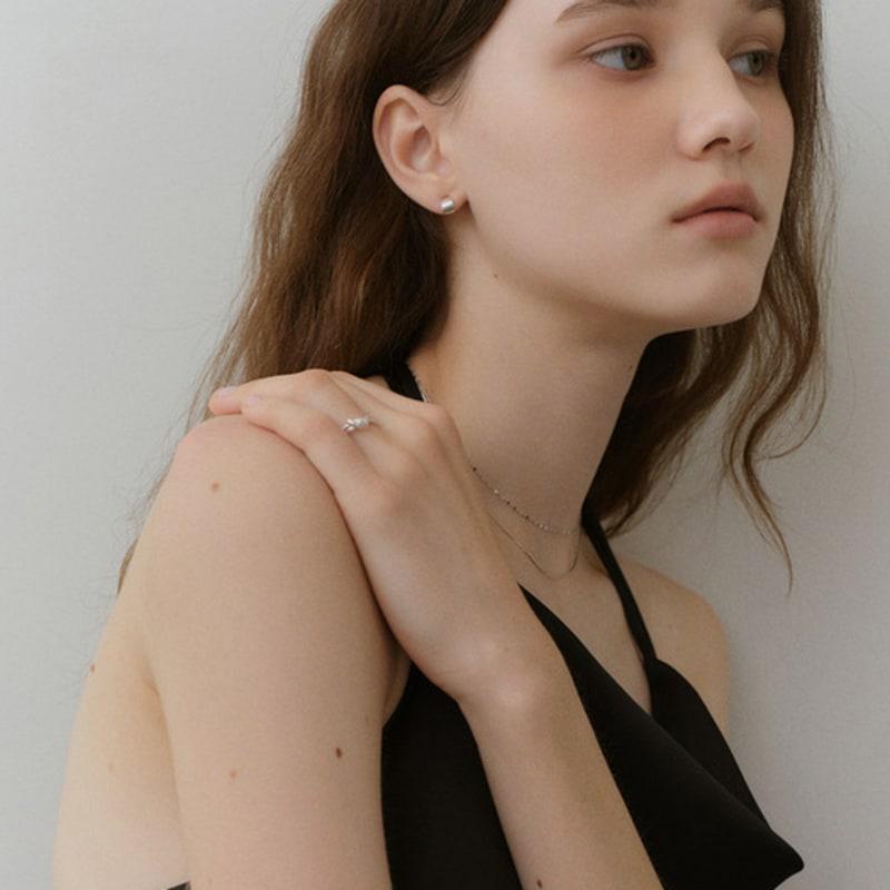 NORMALLEE [Silver 925] Ribbon Tie Baby Ring