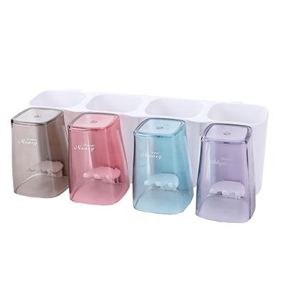

Toothbrush Holder Wall Mount Toothbrush Storage for Home or Hotels TM-Four Family