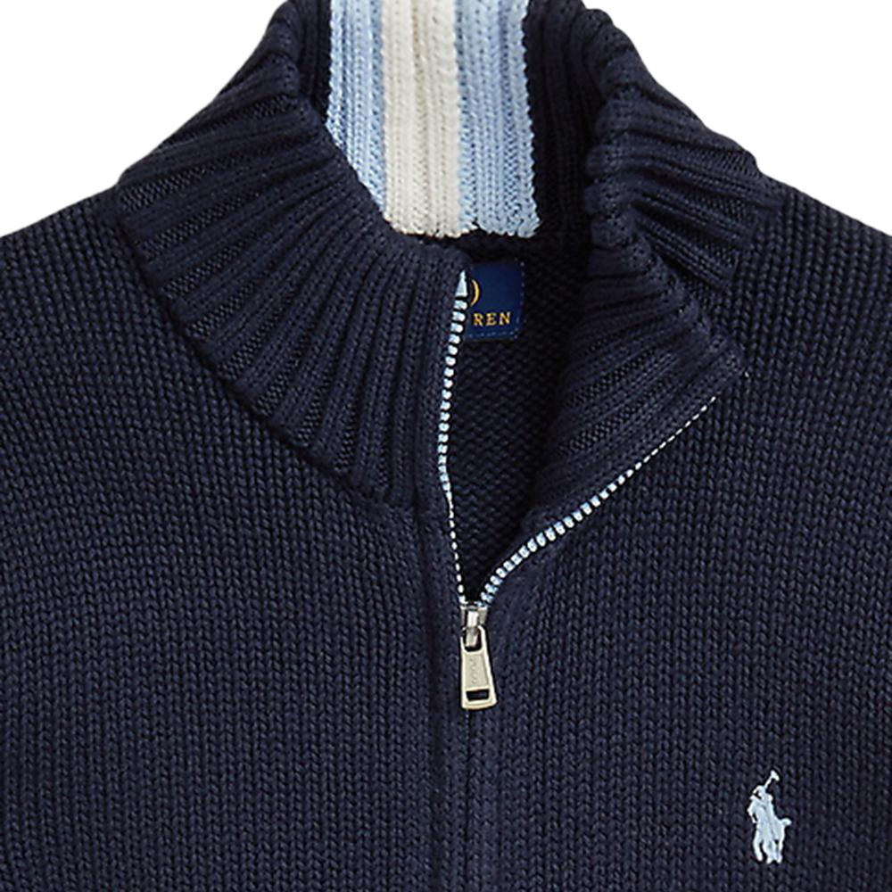 

Polo Ralph Lauren Однотонный свитер на молнии с длинным рукавом Детский свитер 323799411025 S