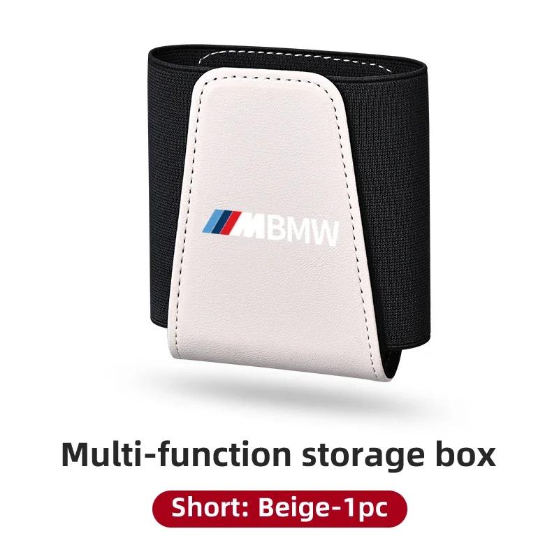 

New Car Accessories Side Door Seat Back Organizer Box Leather Storage Bags For BMW Motorsport F11 G11 F10 F30 G08 G28 G20 G
