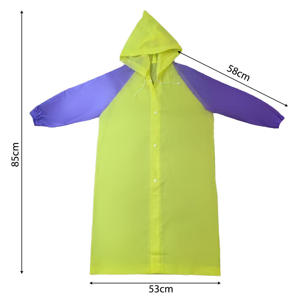 New Non-disposable Children's Full-body Raincoat Primary School Students One-piece Thickened Raincoat EVA Children's Raincoat