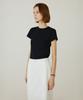 Siyajyu Sitp5275 Slim Ribbed Short Sleeve T-Shirt_Black