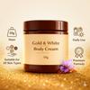 Gold & White Body Cream 50g | Skin Brightening & Deep Moisturizing Body Cream | Hydrating Daily Nourishing Lotion for Soft, Smooth & Glowing Skin