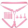 Male Penis Ring Chastity Cage Auxiliary Belt with Urethral Plug Set Anti-off Device Elastic Adjustable Rope Sex Toy Man