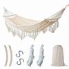 Double Macrame Hammock Double Macrame Hammock Two Person Swing Bed for Beach Yard Bedroom Patio