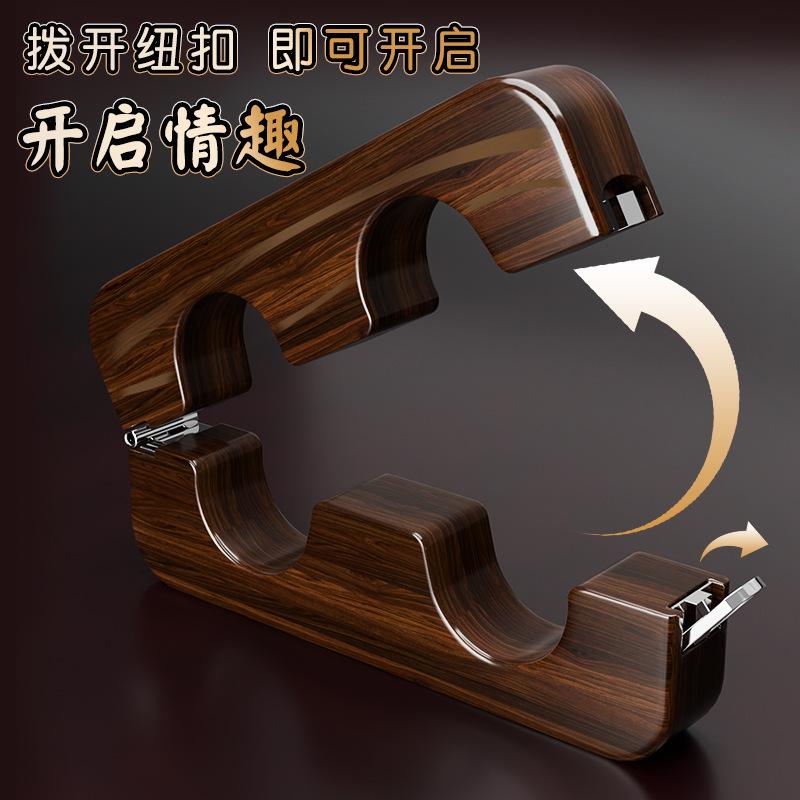Sex Products BDSM Gags & Muzzles Alternative Fun Wooden Handcuffs Binding Sex Toys Adult Props Unshakable Bondage Erotic Games
