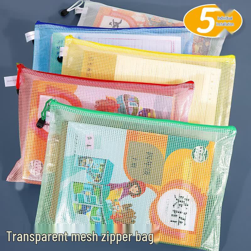 Simaa PVC Zipper Mesh File Bags