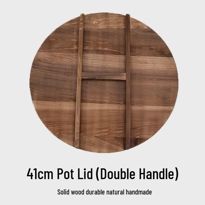 Star Solid Fir Wood Traditional Round Lid