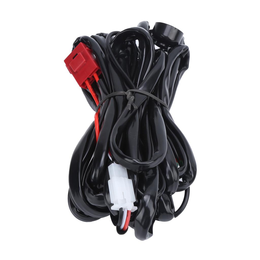 9.8ft LED Spotlights Wiring Harness 12V 40A 1to2 with DT Connector IP67 Waterproof Universal