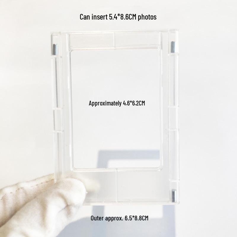 Instax Magnetic 3-inch Photo Frame & Decorative Refrigerator Pegboard Sticker Set