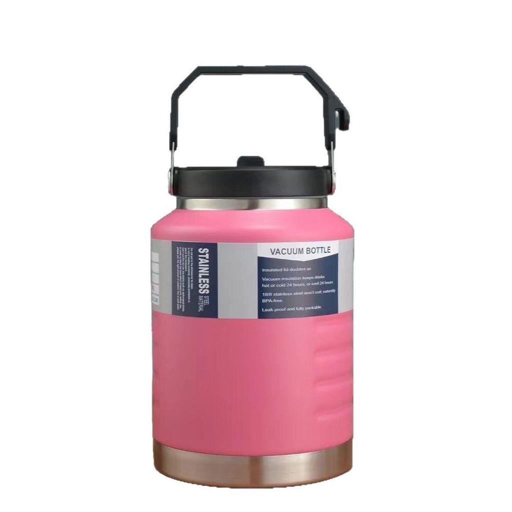 304 Stainless Steel Large Capacity Thermos Cup: Outdoor Insulated Ice Bucket & Fitness Water Bottle