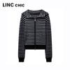 Jinyujie Women's Hooded Long-Sleeve Knit Cardigan Top