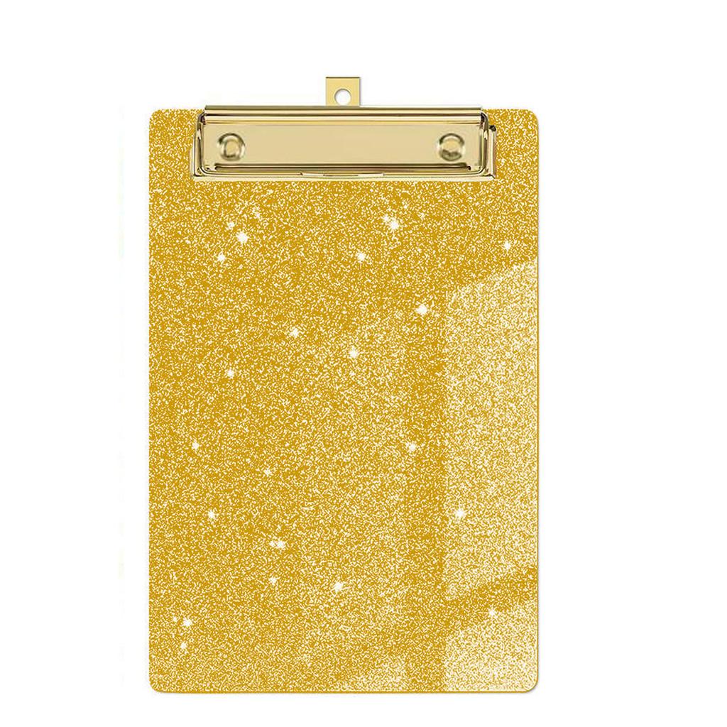 Sparkle Acrylic File Folder Clips With Metal Pressure Clamp For Office And Gift Use