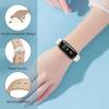 Lederarmband für Mi Band 10 9 8 Smart-Armband Kleines Handgelenkband Mädchen Damenband für Xiaomi Smart Band 8 9 10 Armbänder