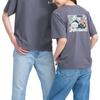 Uniqlo X Pop Mart Cartoon Anime Print Crew Neck T-Shirt Unisex Tops Dark-Gray 449367-08