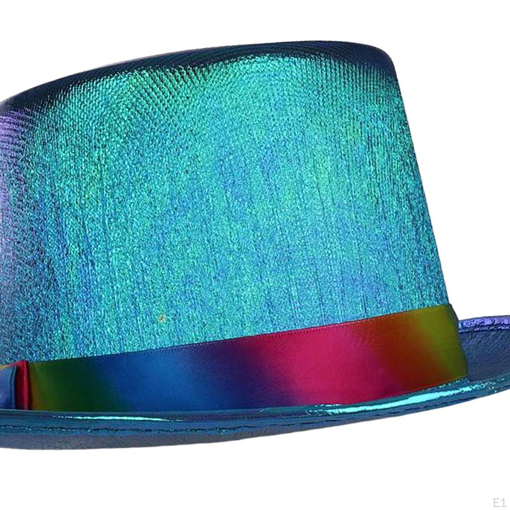 Casual Jazz Top Hat Dress Sun Costume Party Unisex Gentleman Cap for Outdoor Travel