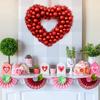 Festival Wedding Party Heart Shaped Plastic Decorative Wreath Front Door Valentine's Wreath
