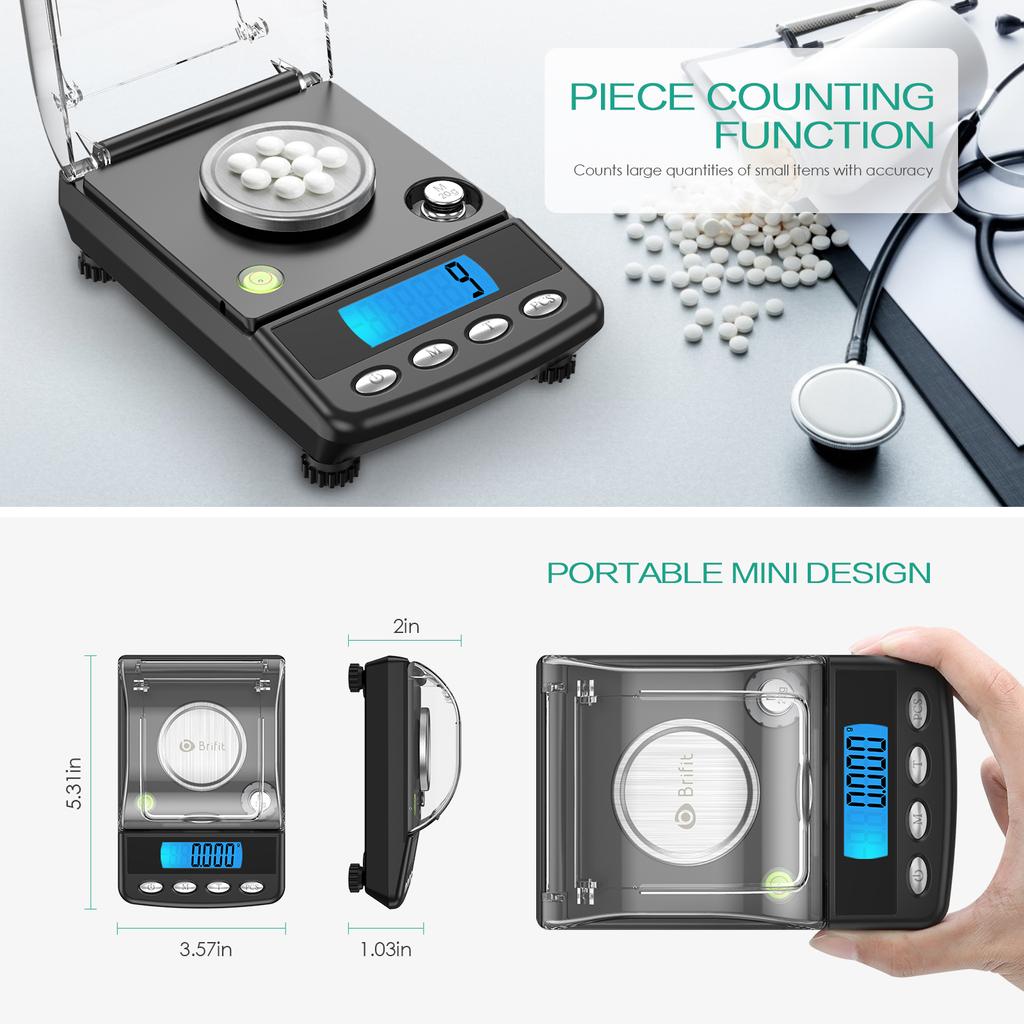 20g High Precision Professional Milligram Scale 0.001g Electronic Jewelry Scales Digital Pocket Scale Electronic Balance Scale
