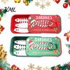 Portable Jewelry Organizer Christmas Sardine Tin Shaped Box, Travel Jewellery Storage Case with Decorative Gift Fish Bone Divider, Mini Necklace